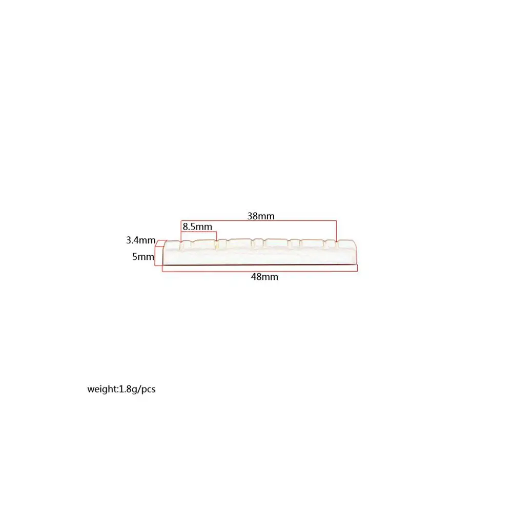 1 шт. легкая портативная бежевая кость буйвола гайка для LP 10 струнная