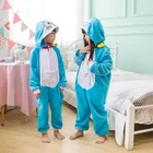 Детские пижамы Doraemon Аниме Костюм картонные животные комбинезоны для мальчиковдевочек косплей детские пижамы