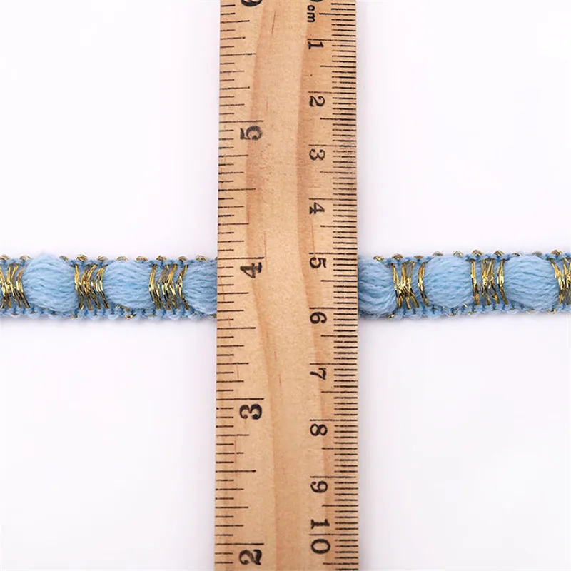 Золотая белая розовая кружевная лента Мягкая сетчатая отделка ткань для шитья