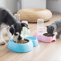 double bowls dog water dispenser pets automatic feeders for cats dogs water fountain pet water fountain water bottle