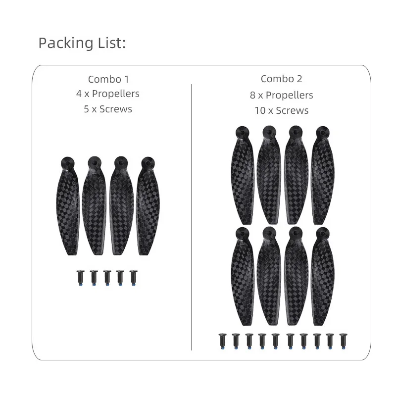 

4726F Foldable Carbon Fiber Propellers Low Noise Blades Foldable Propellers for DJI Mavic Mini 2 Accessories