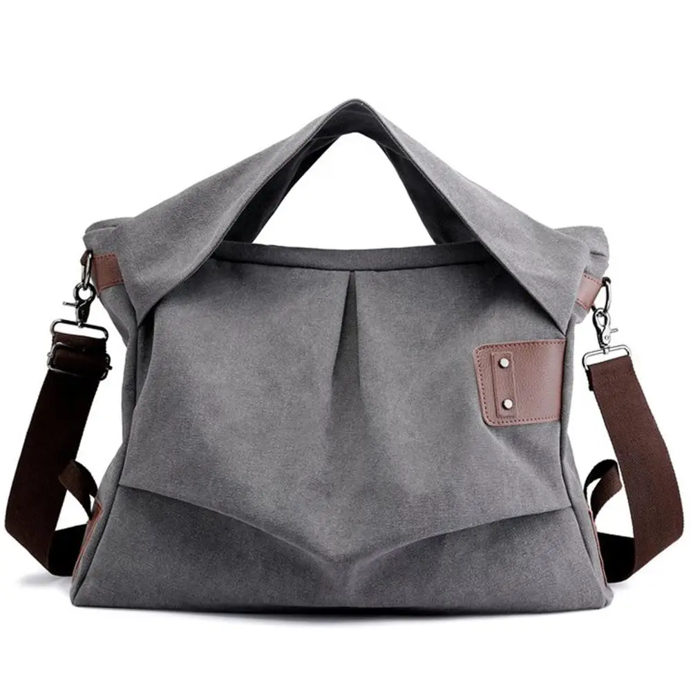 

Canvas Women Shoulder Bags Solid Tote Bag for Women Handbags High Quality Casual Ladies Crossbody Bag Female Messenger Hand Bag