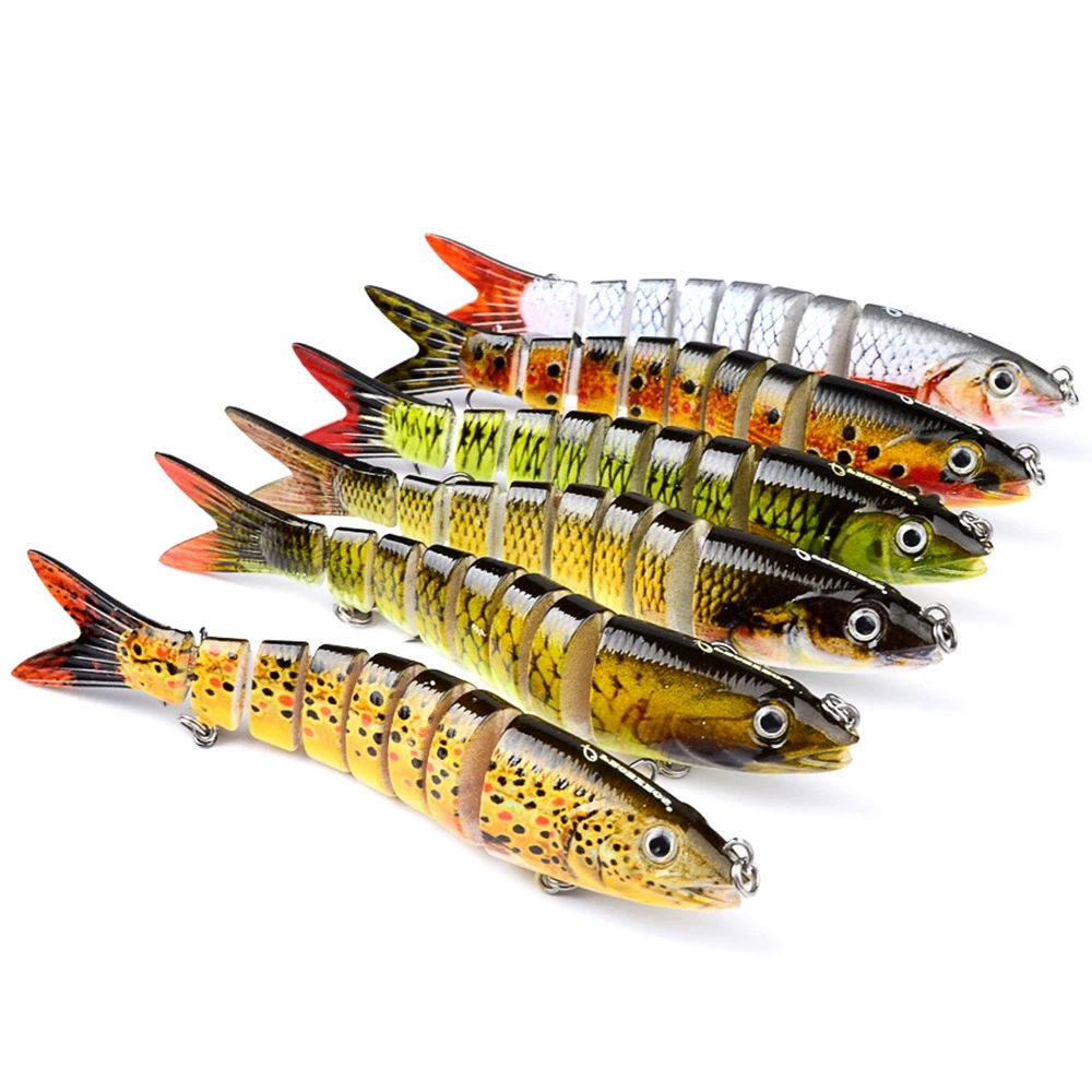 

1 Pcs 13.28cm 19g Wobblers Pike Fishing Lures Artificial Multi Jointed Sections Hard Bait Trolling Pike Carp Fishing Tools