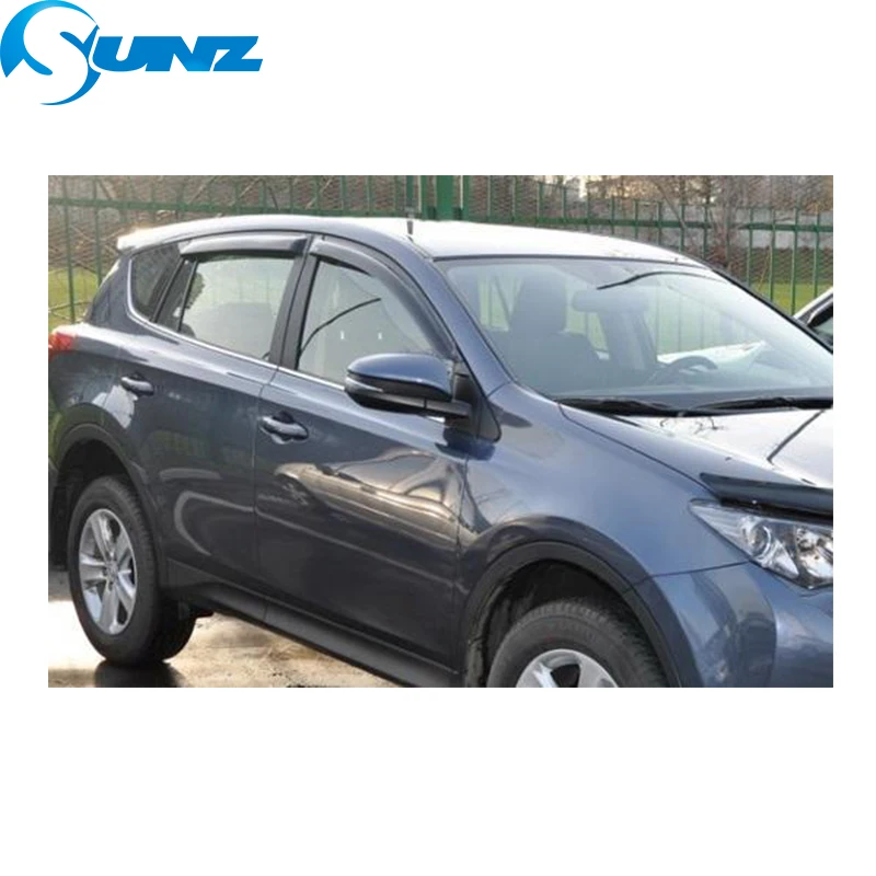 Дефлектор окон для Toyota rav4 2009-2013 Черный Автомобильный Дверной козырек для Toyota rav4 2009 2010 2011 2012 2013 Аксессуары SUNZ