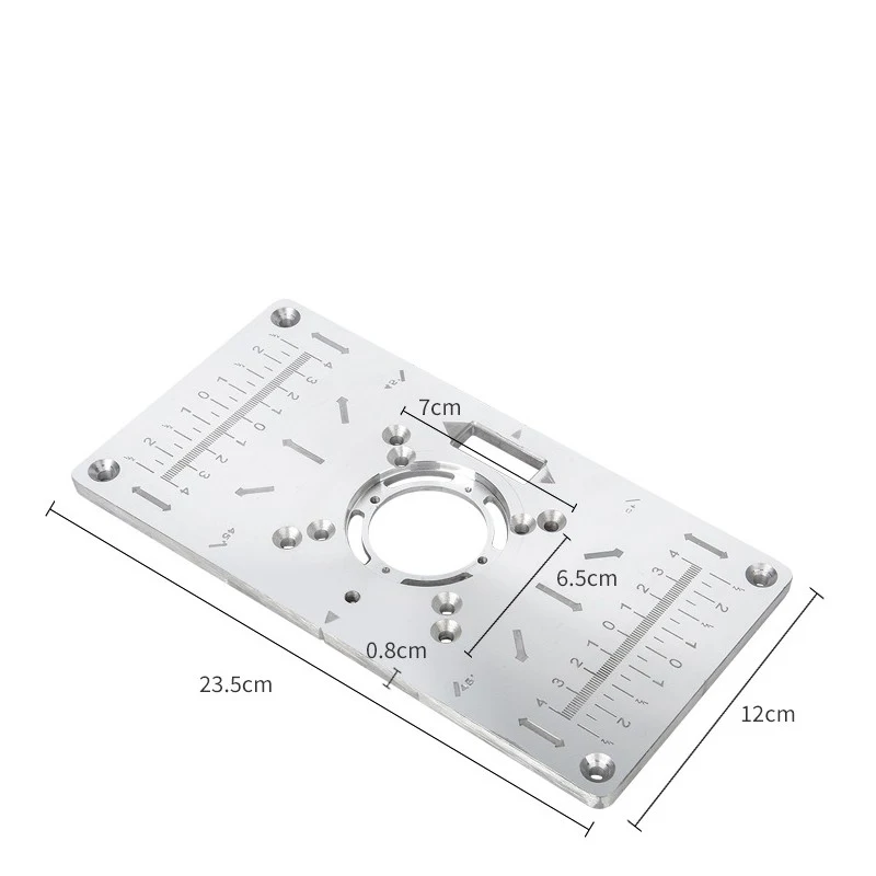 Алюминиевый фрезерный стол вставная пластина с 4 кольцами для