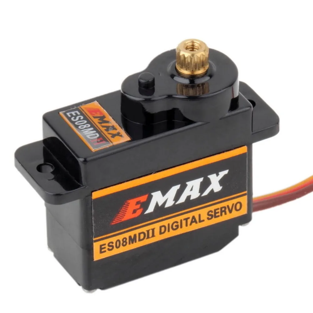 4 шт./лот оригинальный EMAX ES08MDII металлический цифровой сервопривод 12g