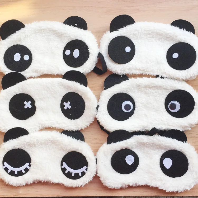 Маска для сна дорожная Милая мультяшная маска в виде панды очки глаз повязка на