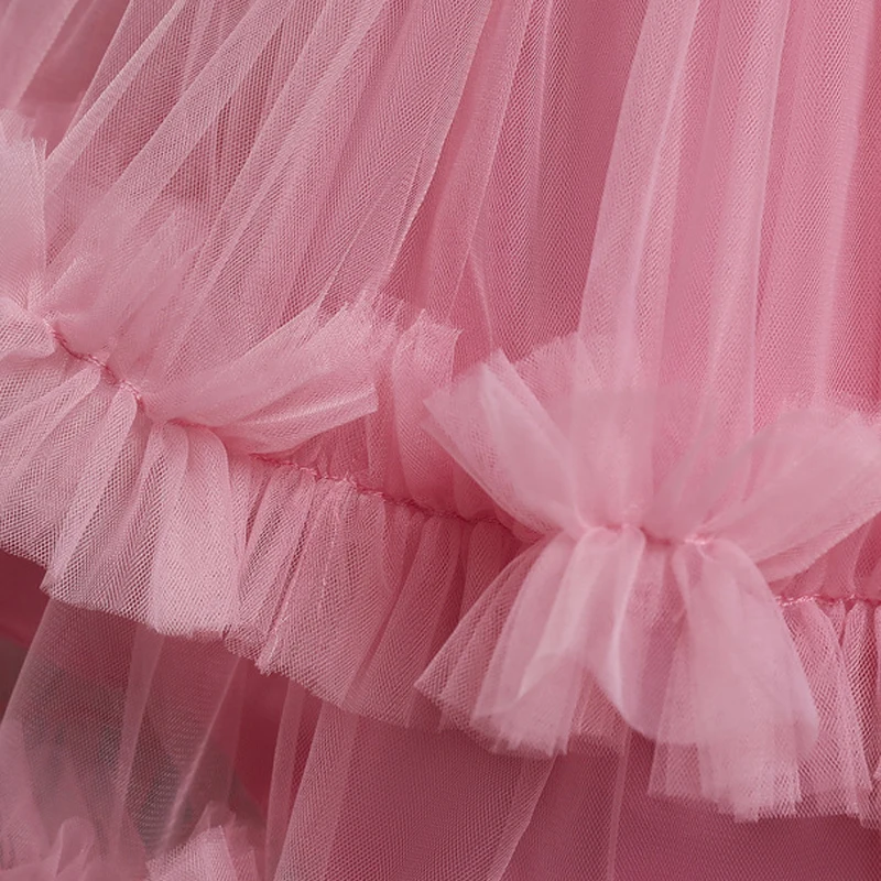 

Dress For Girl European and American Dresses For Girls Childrens Dress Skirt Girls Sequin Embroidery Big TailFluffyPrincessDress