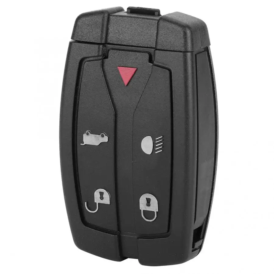 Смарт чехол для автомобильного ключа с 4 кнопками брелок Land Rover Freelander 2 черный двух