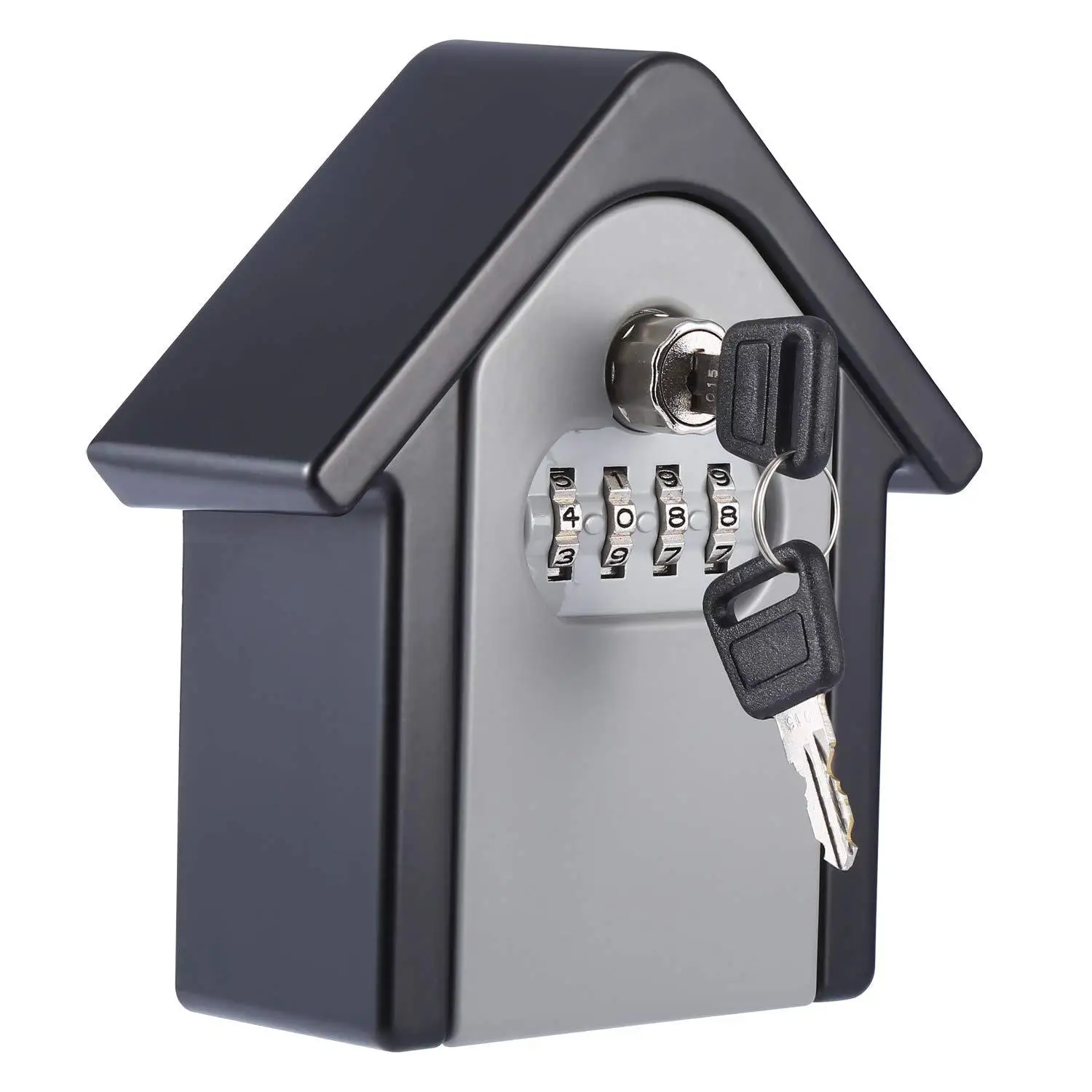 

Keybox Lock Key Safe Outdoor Wall Mount Combination Password Hidden Keys Storage Box Security Safes Home Office