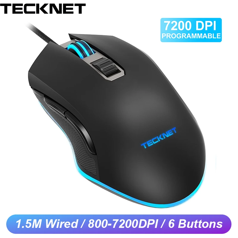 Компьютерная игровая мышь TeckNet 7200 точек/дюйм 6 кнопок|Мыши| |