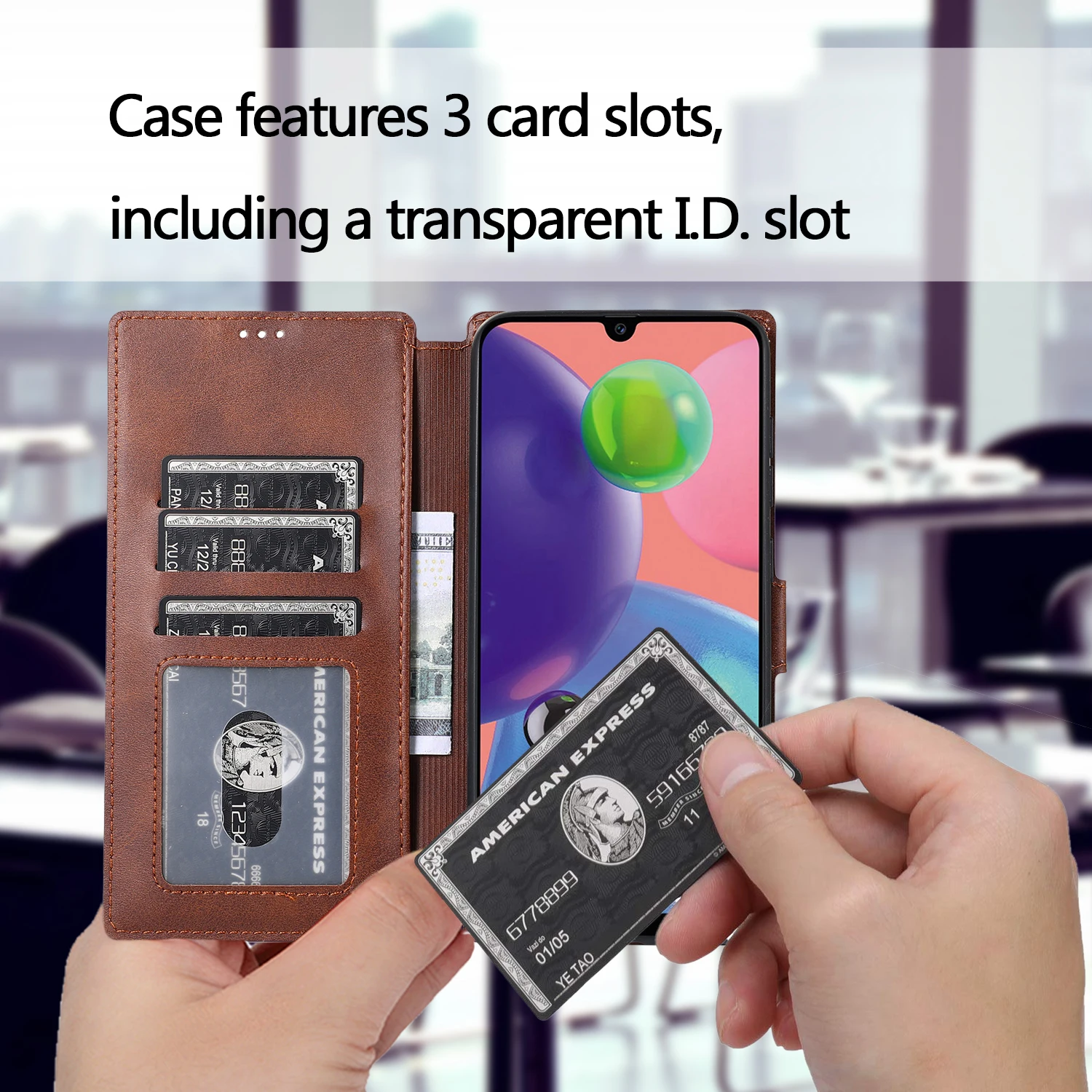 

For Xiaomi Mi CC9 Pro Samsung Galaxy A90 5G Luxury Leather Smart Flip Magnetic Adsorption Standard Full Protective Phone Case