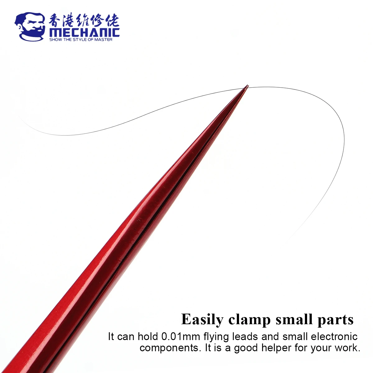 Пинцет MECHANIC King Series из немагнитной высокопрочной нержавеющей стали с ультраточностью для ремонта телефонов, SMD-плат и материнских плат BGA.