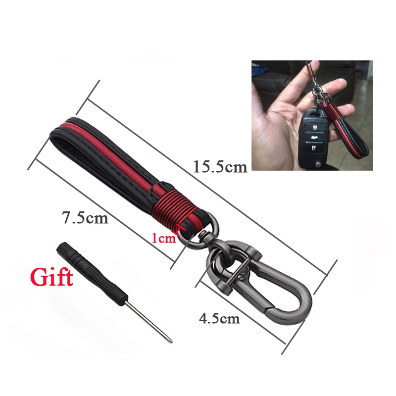 Высококачественный кожаный брелок ручной работы для ключа из натуральной кожи