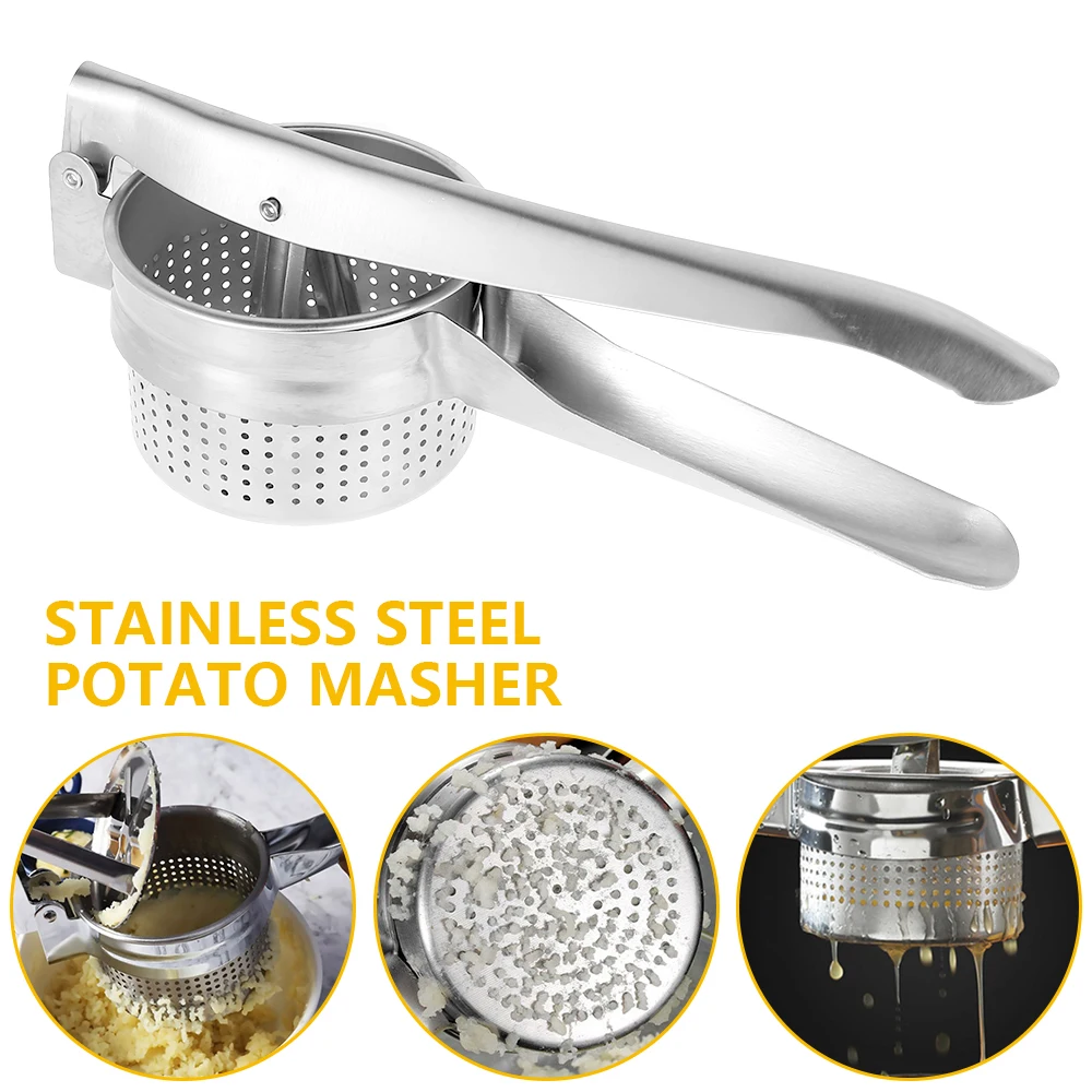 

Potato Ricer Masher Stainless Steel Fruit Vegetable Press Juicer Crusher Squeezer Garlic Presser Household Kitchen Cooking Tools