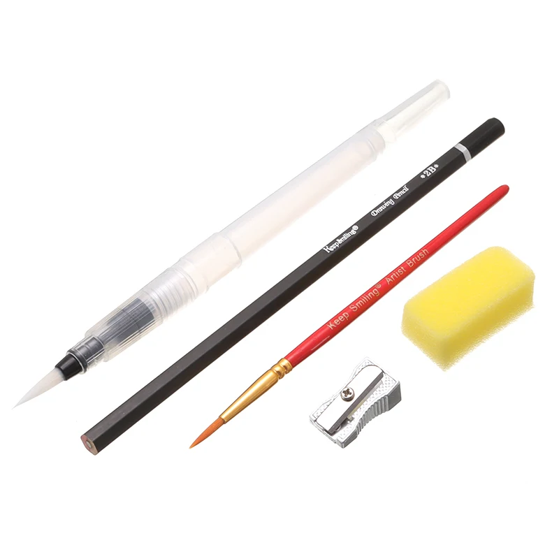 

36 Colors Solid Pigment Watercolor Paints Set + 10Pcs Drawing Paper + Watercolor Brush Pen For Students Painting Art Supplies