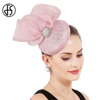 fs wedding fascinators and hats cocktail party pink pillbox hat church hats for women elegant derby hair bride headwear