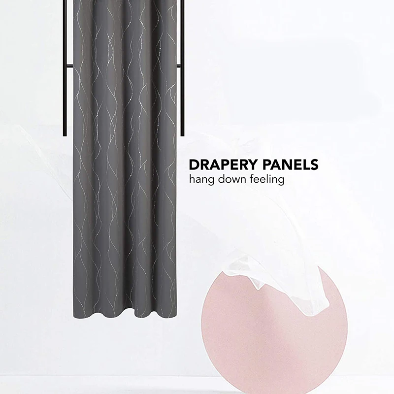 Портативные затемняющие шторы с теплоизоляцией современные черные тканевые