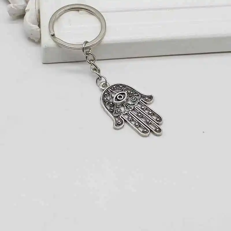 

1 PCS fashion pendant keychain Fatima key chain accessories jewelry gifts