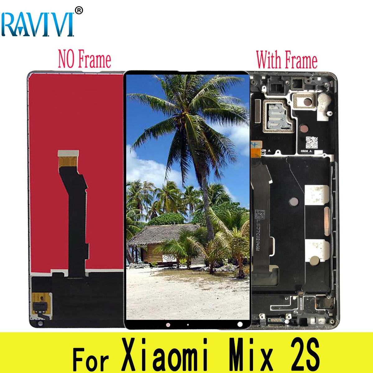 

ЖК-дисплей 5,99 дюйма для XIAOMI Mi Mix 2S, ЖК-дисплей MiMix2S, сенсорный экран, протестированный дигитайзер в сборе с рамкой для XIAOMI Mi Mix 2S