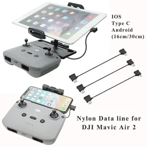 remote control data cable line for dji mavic air 2 wire connet mobile phone tablet transmission android micro usbtype c ios free global shipping