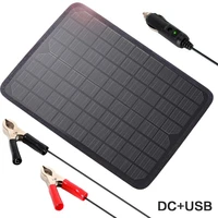 5v 12v 10w solar panel waterproof solar battery charger maintainer for smart phone tablet 12v car boat motorcycle rv yacht