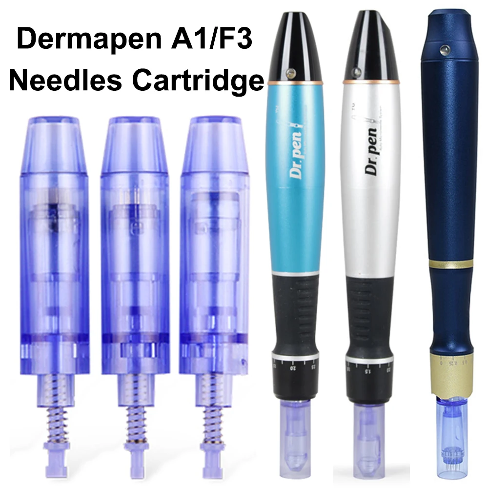 Dermapen A1 F3 Cartridge Ultima Bayonet Slot Dr pen Needles Microneedle MTS PMU 1/3/5/7/9/12/36/42 Pin Nano Tips Face Cartridges  - buy with discount