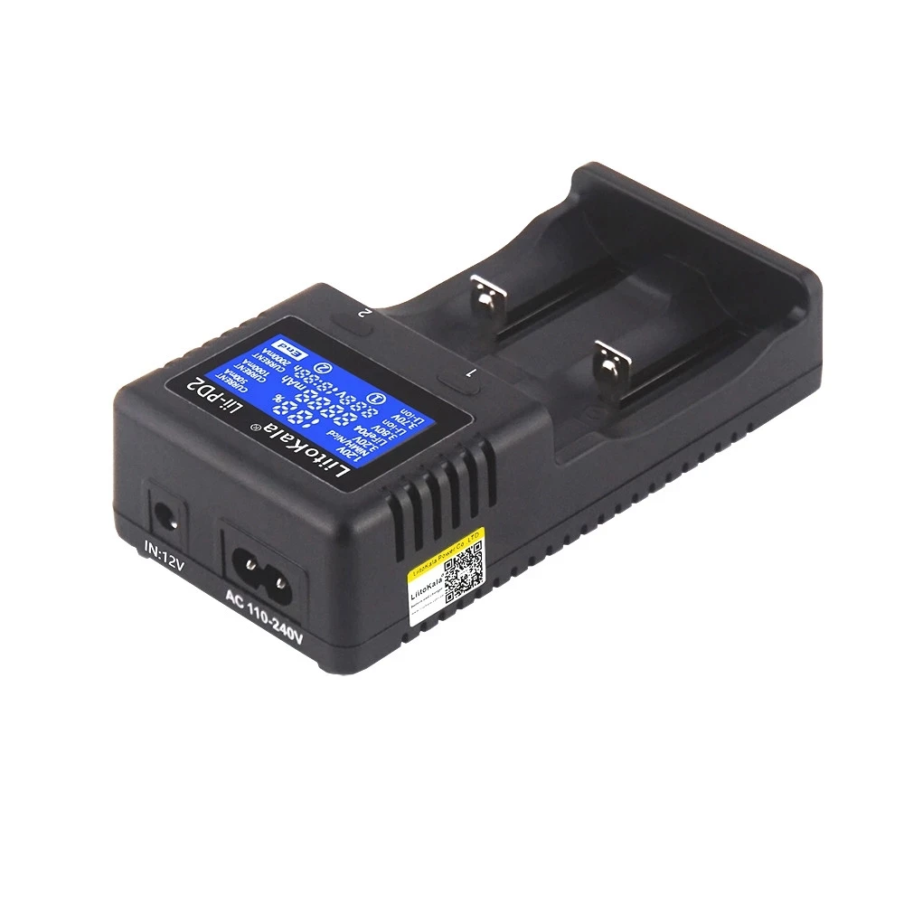 

LiitoKala Lii-PD2 Lii-PD4 LCD Battery Charger For 21700 20700 18650 18350 26650 22650 14500 NiMH Battery Smart ChargerPK Nitecor