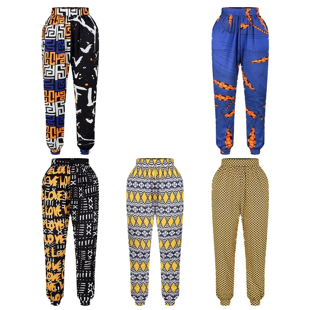 2019 осень в африканском стиле с детским принтом и эластичная резинка Высокая