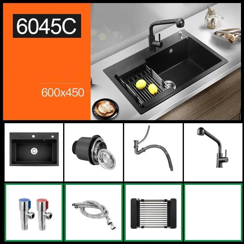 MODEL K Banheiro Umywalka Lavello гранит Keuken Gootsteen Portatil Lavandino Fregadero De Cocina Cuba Pia Cozinha Lavabo кухонная раковина - Цвет: MODEL K