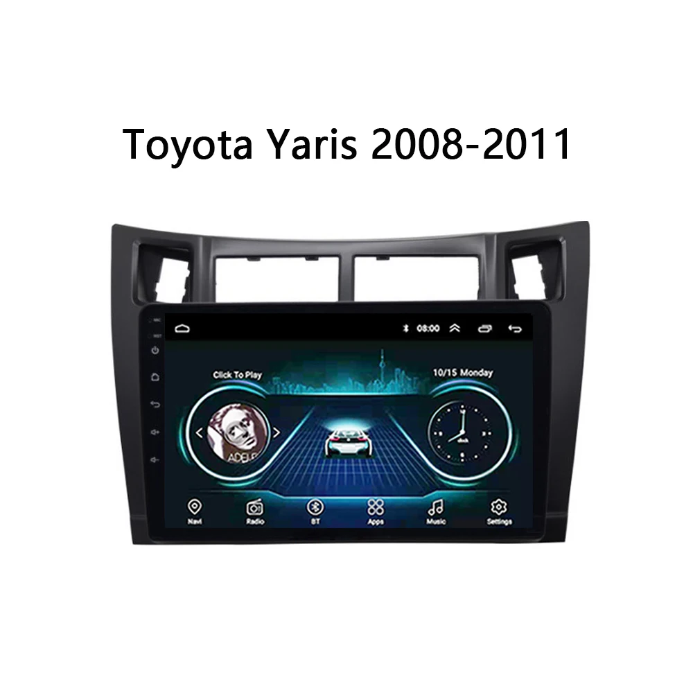 Автомагнитола для toyota yaris 2008 2009 2010 2011 аудиосистема GPS navi поддержка видео USB FM SWC TV bose
