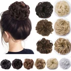 Кудрявые 1 шт. грязные накладные волосы пучок грязный синтетический шиньон накладка легкая пучок эластичные резиновые накладные волосы для женщин накладные волосы