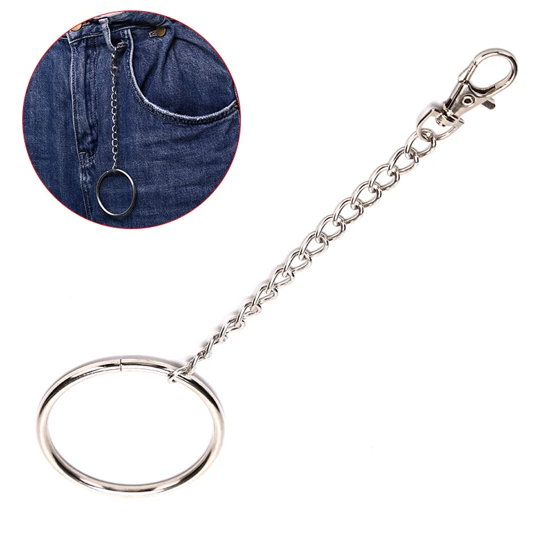 20 см длинный металлический кошелек цепь ремень рок ключ кулон брюки хипстер Жан
