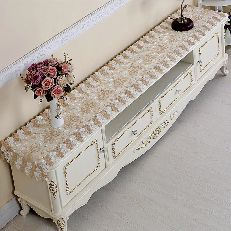 Европейская роскошная скатерть с вышивкой для обеденного стола из кружева