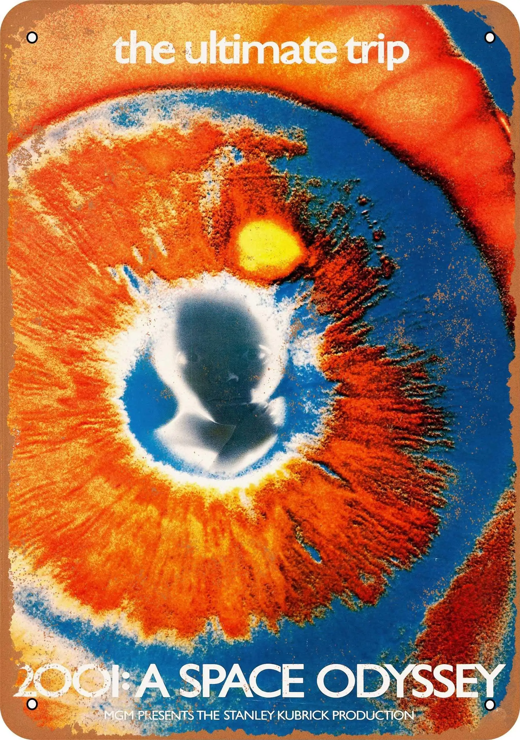 

SLALL 1969 2001 A Space Odyssey Movie Retro Street Sign Household Metal Tin Sign Bar Cafe Car Motorcycle Garage Decoration