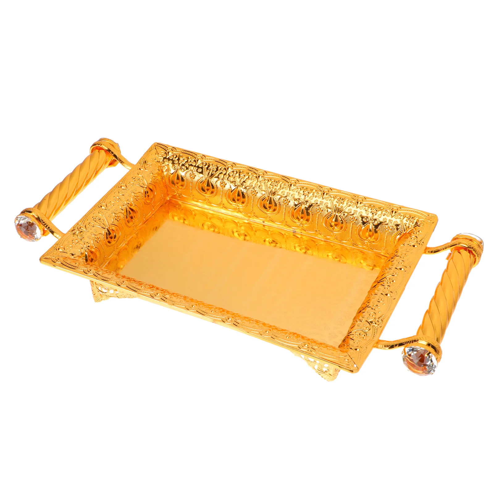 

1Pc Creative Household Iron Fruit Tray European Style Snack Storage Plate