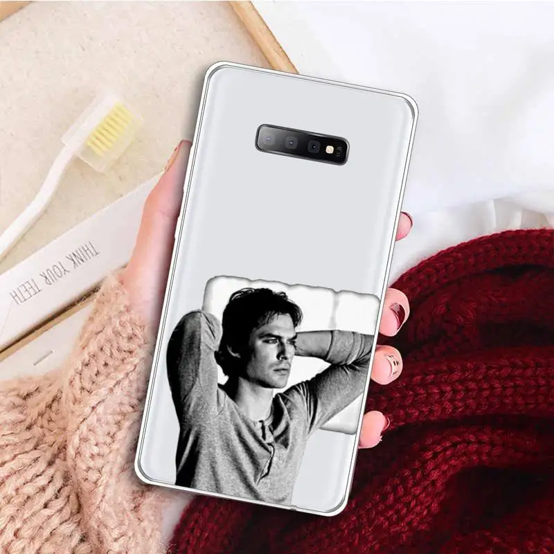 

The Vampire Diaries Stefan Damon Phone Case Transparent For Samsung Galaxy A71 A21s S8 S9 S10 plus note 20 ultra