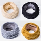 Мягкий Зимний вязаный шарф-кольцо Evrfelan, для мужчин и женщин, удобный теплый шейный шарф, утепленные шарфы, шейный платок для мальчиков и девочек, буфанда