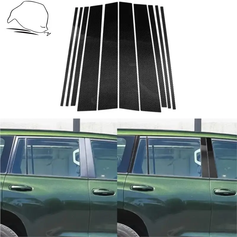 Для Toyota Land Cruiser Prado LC150 FJ150 2010-2018 карбоновая дверь наклейка задняя крышка