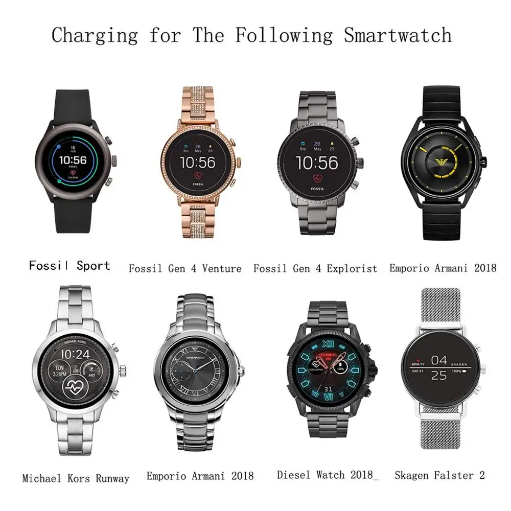 Зарядное устройство Fossil Gen 4 5 запасная Беспроводная зарядная док станция для Julianna