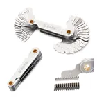 Лидер продаж, Метрическая Резьбовая пробка 5560 градусов, измеритель шага зубчатого винта, измеритель шага из углеродистой стали, фотоинструменты