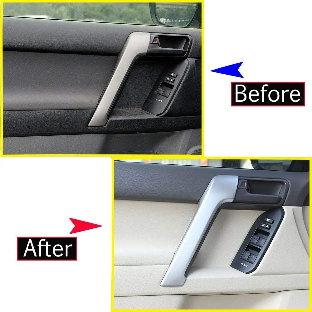 ABS накладка на дверные ручки автомобиля для Toyota Land Cruiser Prado FJ150 2010 2011 2012 2013 2014 2015 2016