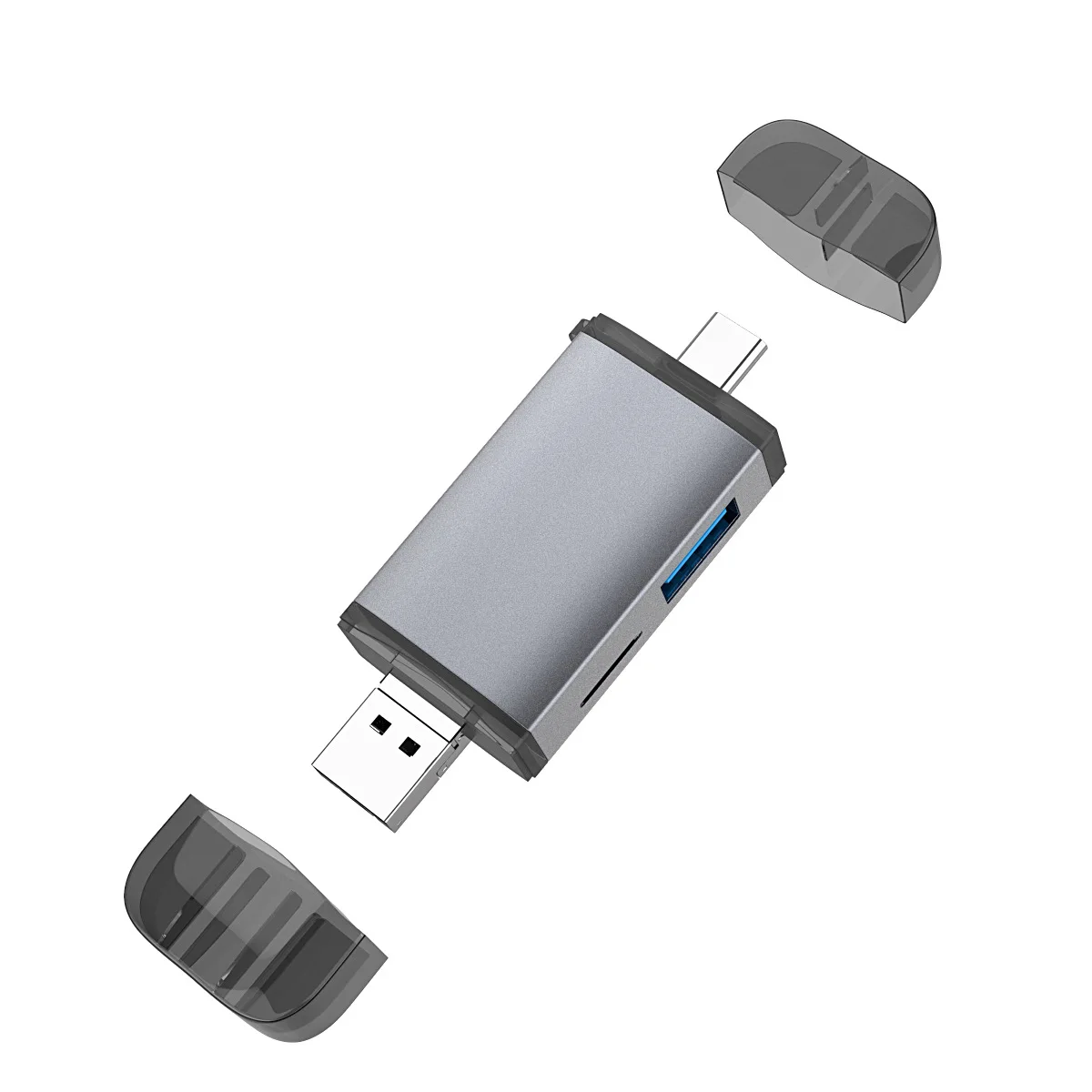 Кардридер Basix USB 2 0 слот для SD/MMC Micro SD/TF многофункциональный 6 в 1 Type c OTG кардридер