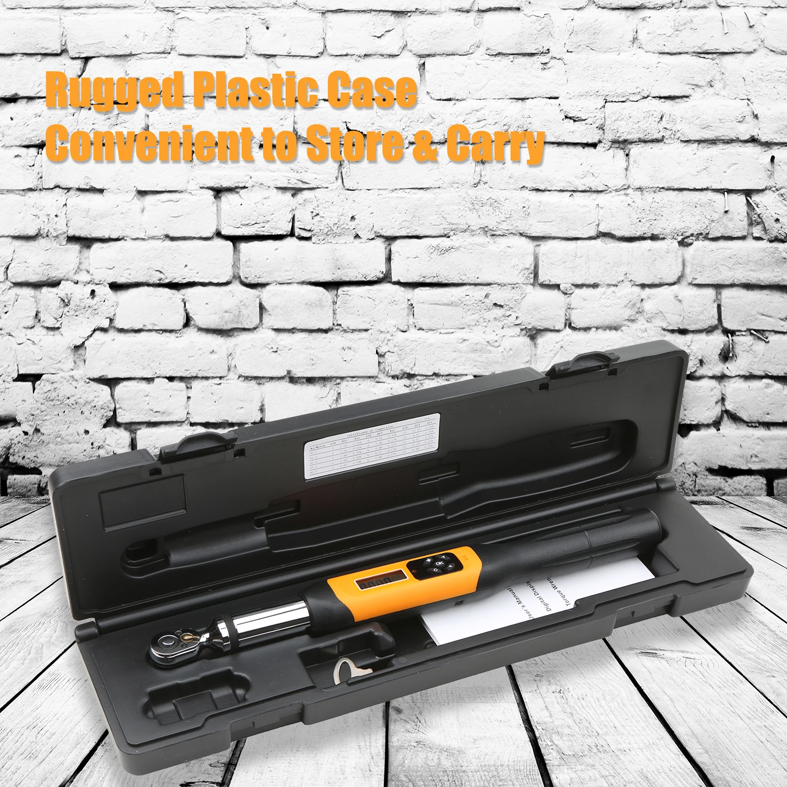 1/4 Inch Digital Torque Wrench Electronic Torque Wrench with Buzzer & LCD Alarm (0.1-10 N.m/0.3-30 N.m)