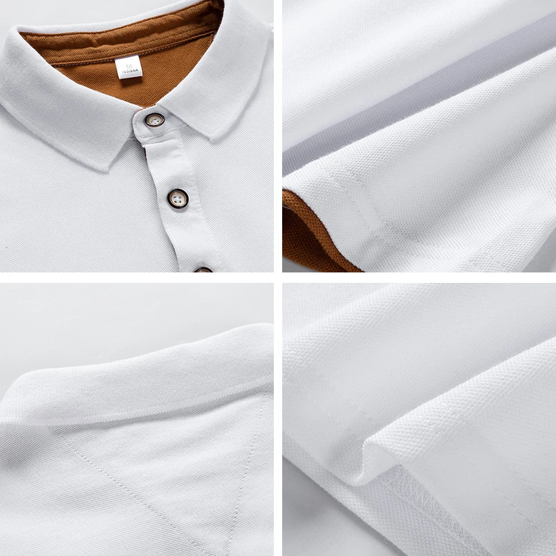 

Casual Short Sleeve Polo Shirt Men 2021 New Fashion High Quality Cotton Business Slim Men Polos Casual Male Breathable Clothing