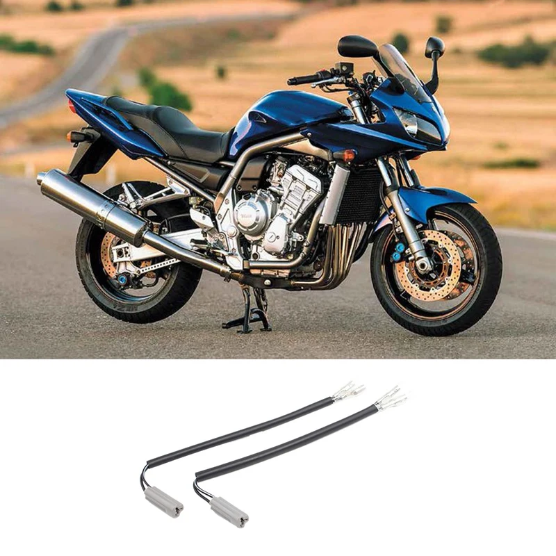 

2 Pcs Turn Signal Marker Wire Adapter Plug Connectors for Yamaha FZ1 FZ6 FZ6R 2 Pin Connector Motorcycle Accessories