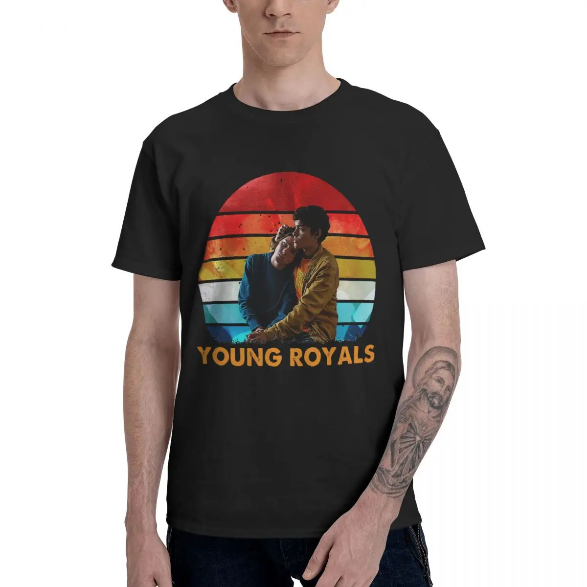 

Young Royals Simon Classic T Shirt Men's T Shirts Funny Tees Short Sleeve Round Neck T-Shirts 100% Cotton Gift Idea Clothing