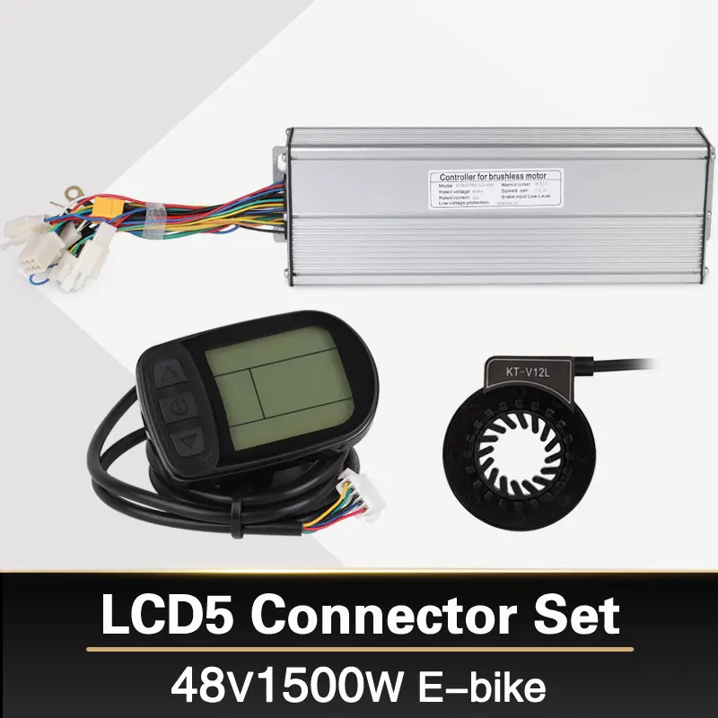 

48V 1500W 45A Controller LCD LCD5 display Meter PAS Set E-bike Conversion kit Sine wave Hall Sensor