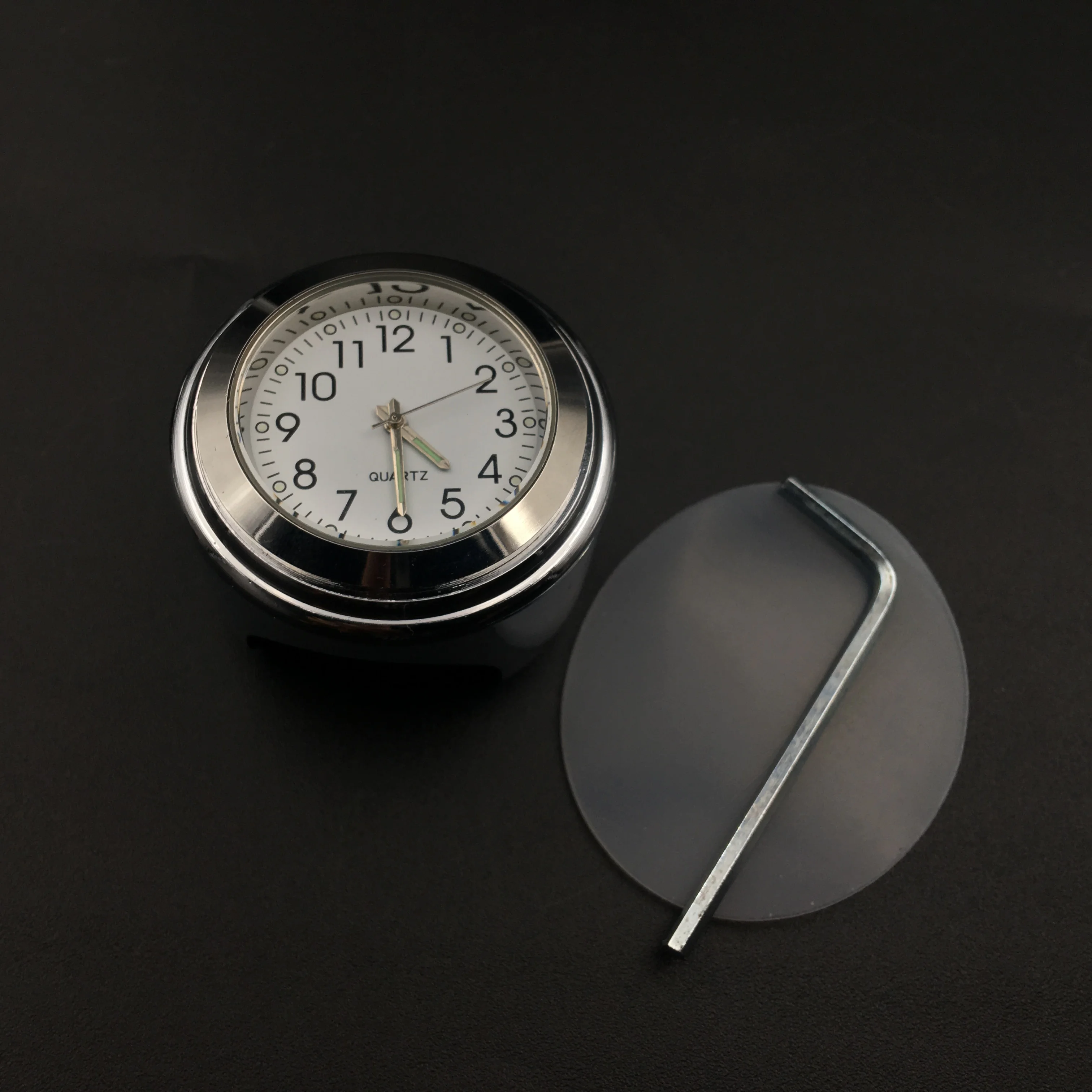 Часы наручные универсальные для мотоцикла 7/8 дюйма с термометром и креплением на