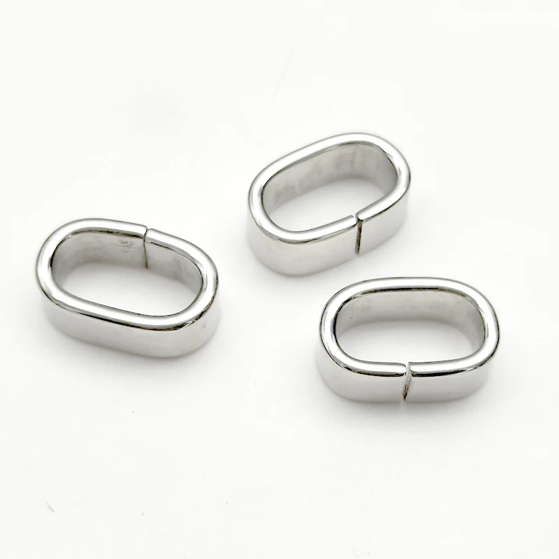 5 шт. бусины из нержавеющей стали с квадратным отверстием 12x6 мм